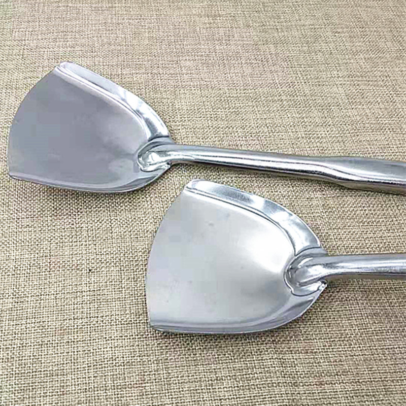 Thickened stainless steel cooking spatula, stir-frying spatula, large rice spoon, thickened long-handled rice spoon, 2-yuan supply pic 4