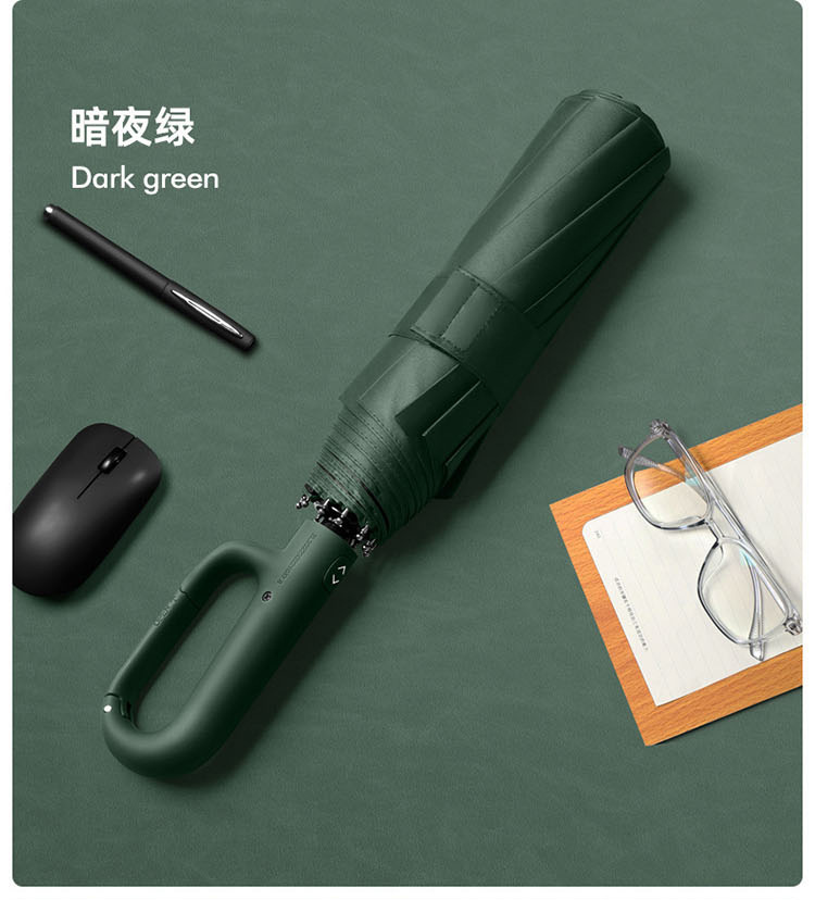 27寸10骨全自动环扣折叠晴雨两用大号抗风双人车载遮阳防晒伞 定制款 详情13