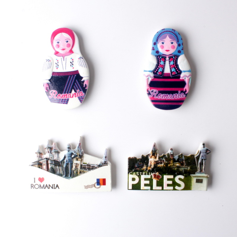  世界著名城市旅游纪念品 家居装饰 罗马尼亚磁性树脂冰箱磁贴现货批发 详情4
