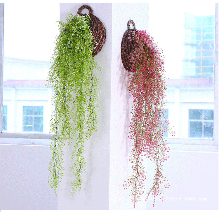 仿真花藤条花藤假花绢花金钟柳壁挂客厅商铺管道墙面装饰室内绿植详情15