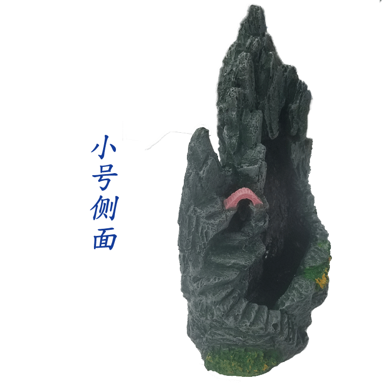 水族用品批发厂家批发鱼缸假山树脂造景装饰品瀑布流沙摆件详情30