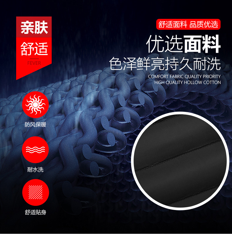 厂家直销USB智能双控发热服男女冬季连帽薄款棉衣碳纤维加热外套详情17