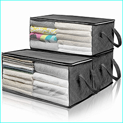 Amazon thickened non-woven fabric quilt storage bag, packing bag, moving storage bag, foldable cotton quilt storage bag pic 6