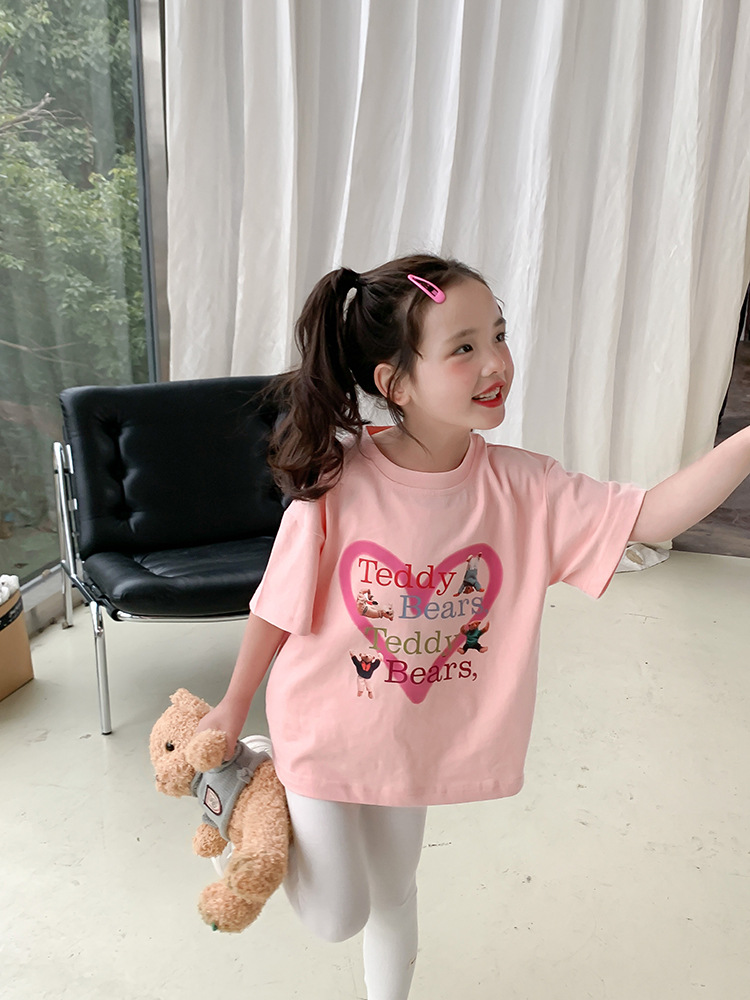 艾摩贝贝2023夏新款童装男女童宝宝可爱T恤儿童数码印花卡通短袖详情43