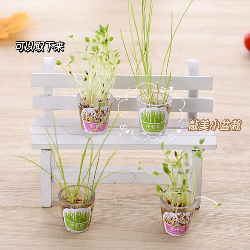 晨兮种草笔全针管中性笔创意长草笔学生DIY文具花园小盆栽种子笔详情7