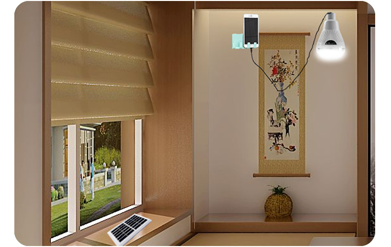 USB solar charging light photovoltaic power generation bulb can charge mobile phone solar light charge phone pic 3