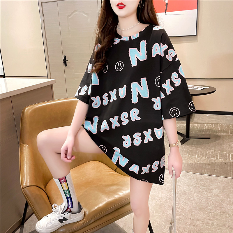2021新款网红ins超火短袖t恤女装春夏潮情侣装大码宽松上衣详情13