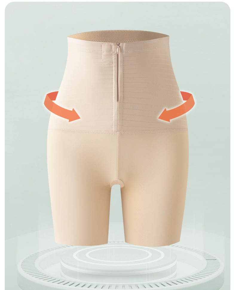 高腰收腹提臀束腰排扣紧身收腹塑身提臀裤防走光裤女士平角裤无痕详情9