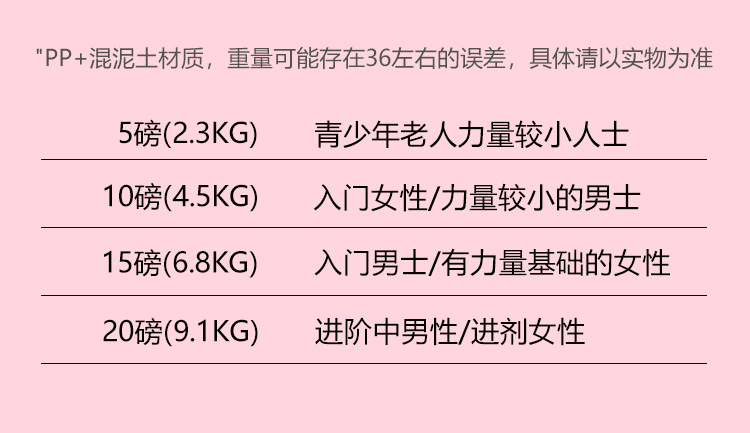 跨境彩色壶铃 女士健身器材 男士哑铃家用练手臂灌沙提壶翘臀训练详情13