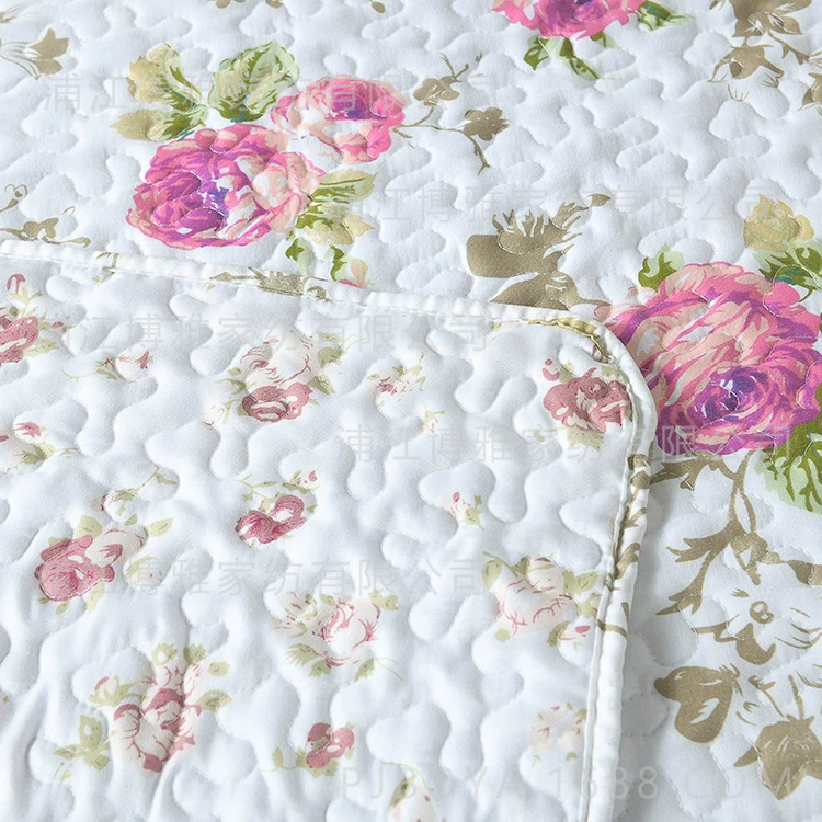 Pujiang Boya Home Textile Printed Fresh Korean Country Style Soft and skin-friendly homestay sewing Quilt Three-piece set pic 13