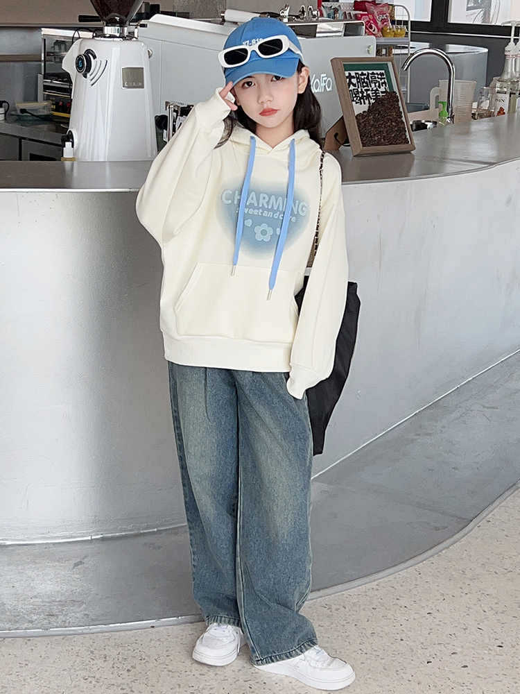 中大女童加绒卫衣秋冬2024新款洋气女大童秋装上衣儿童装秋季女孩详情5