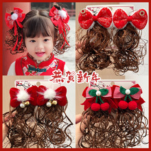 韩版乖巧甜美复古水钻蝴蝶结bb夹轻奢高级感2023新款侧边碎发发夹详情10