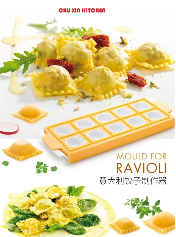 The new 10-compartment Italian fondant baking tool plastic dumpling mold is a bestseller on Amazon pic 3