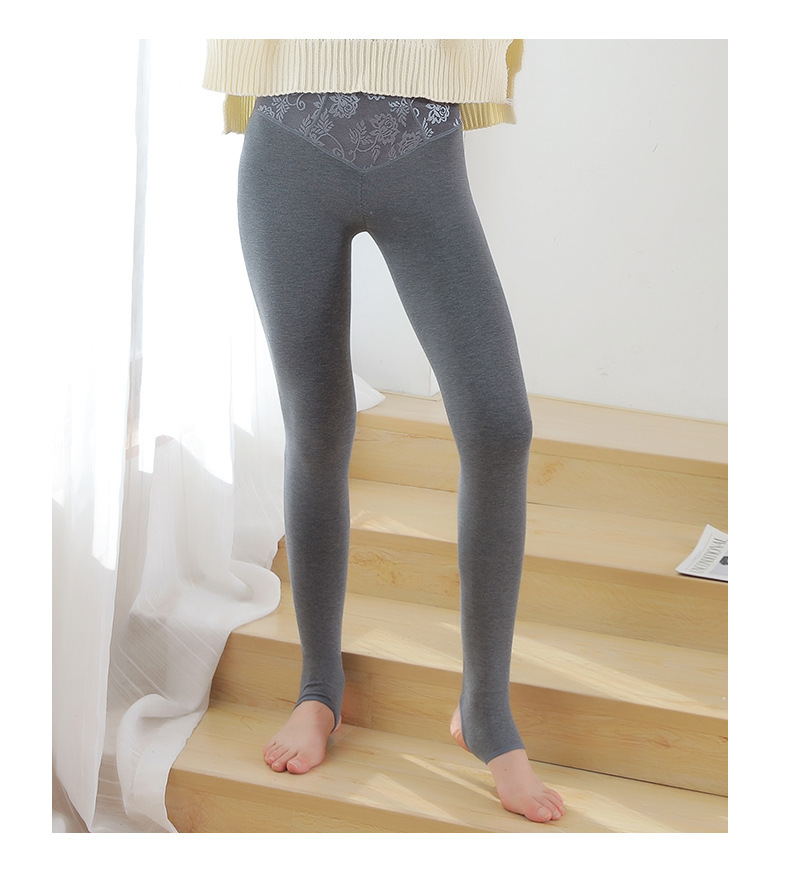 Cotton high-waisted, belt-tightening tights, jacquard shaping tights with fleece, tights, hip-lifting shaping pants, autumn and winter waist-shaping pants for slimming pic 35