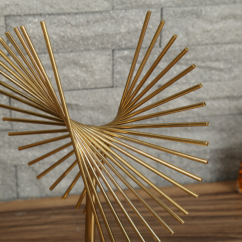 Modern light luxury metal ornaments, creative model rooms, office soft furnishings, handicrafts, home living room and entrance hall decorations pic 8