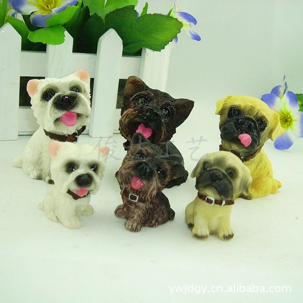 Resin craft ornaments for 12 dogs, small dog sets, gift scene ornaments, resin handicrafts wholesale pic 5