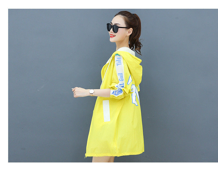 The new summer 2021 sun-protective clothing for women, mid-length windbreaker, Korean-style loose and breathable large-sized sun-protective clothing, and light jacket are trendy pic 6