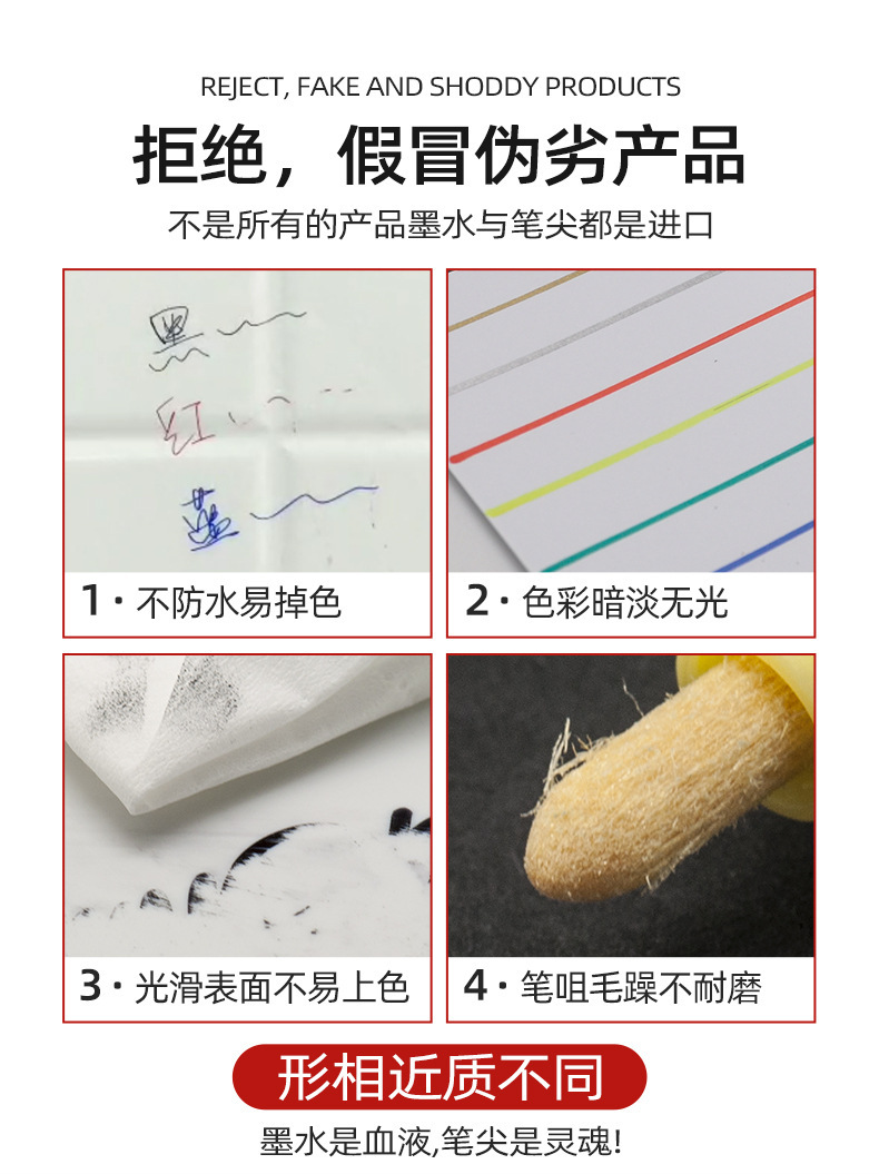 中柏油漆笔SP-110粗3.0mm白色记号补漆笔工业金属黑色不掉色防水详情2