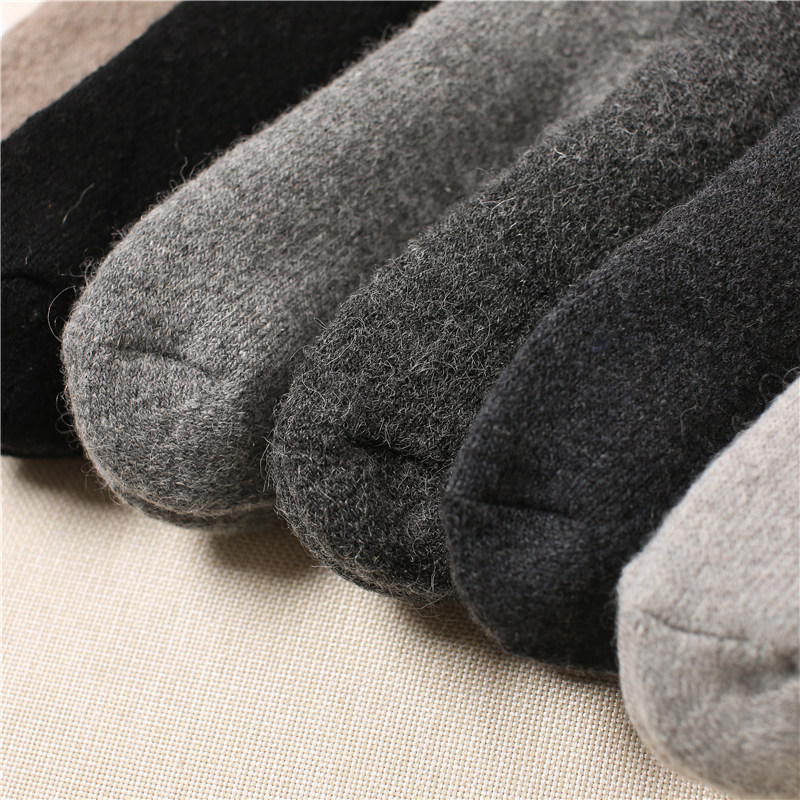 Autumn and winter wool socks for women, mid-calf socks with fleece and thickened heating and warmth, super thick wool socks for men, wool pic 14