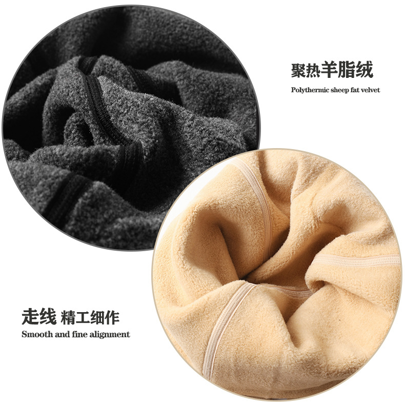 Cashmere hip-lifting Barbie pants for autumn and winter, thickened and fleece leggings, high-waisted vertical one-piece tights and long Johns for women to wear outside pic 10