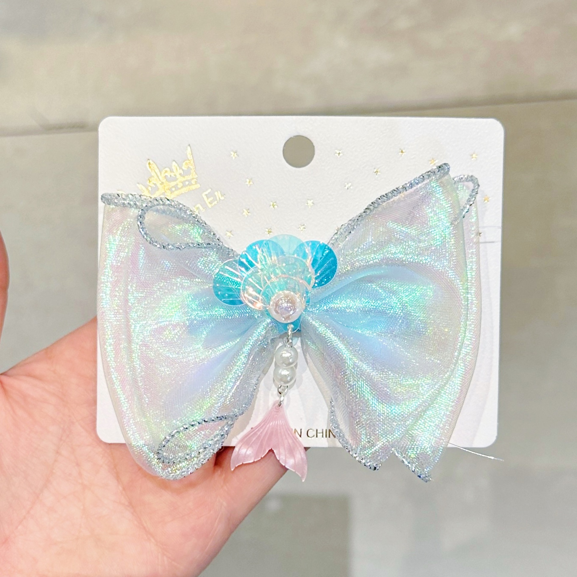 儿童日系 国潮系列精致鱼尾压夹可爱少女甜美超仙鸭嘴夹网红儿童发夹发饰详情18