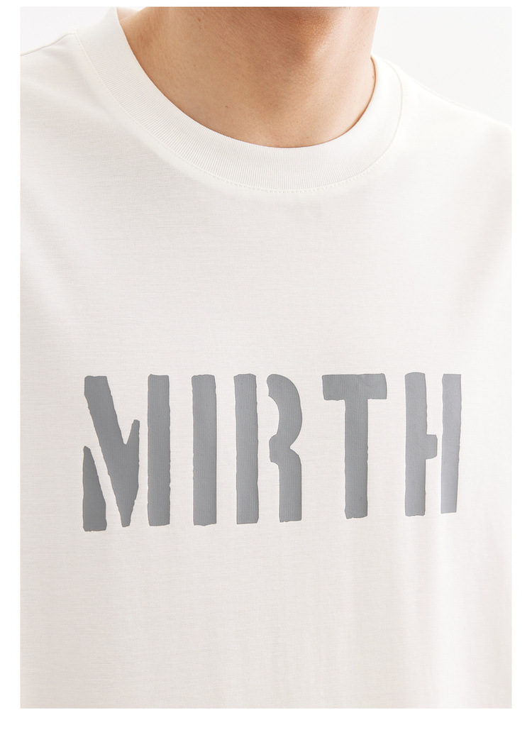 Quick-drying ice silk cotton simple letter print short-sleeved T-shirt for men 2024 summer slightly loose silk gloss half-sleeved T-shirt pic 31