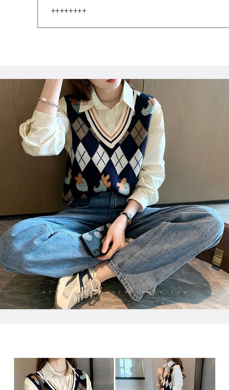 针织马甲背心女新款洋气内搭上衣百搭可外穿2022外搭叠穿小马甲详情19