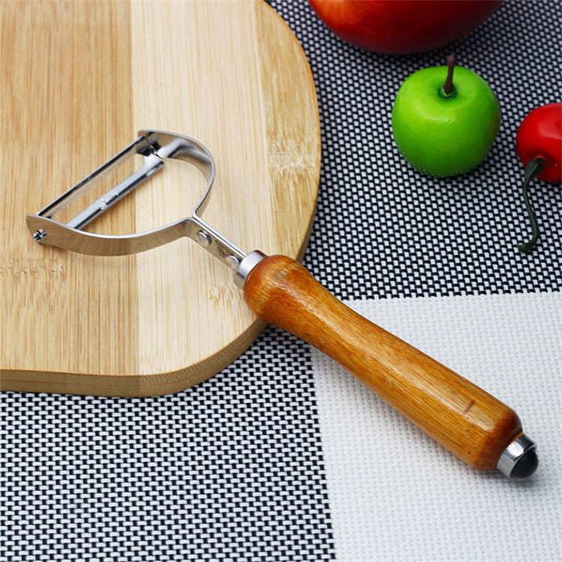 Card-mounted peeler, serrated peeler, wooden handle fruit knife, vegetable peeler, planer, kitchen peeler, 2-yuan store pic 19