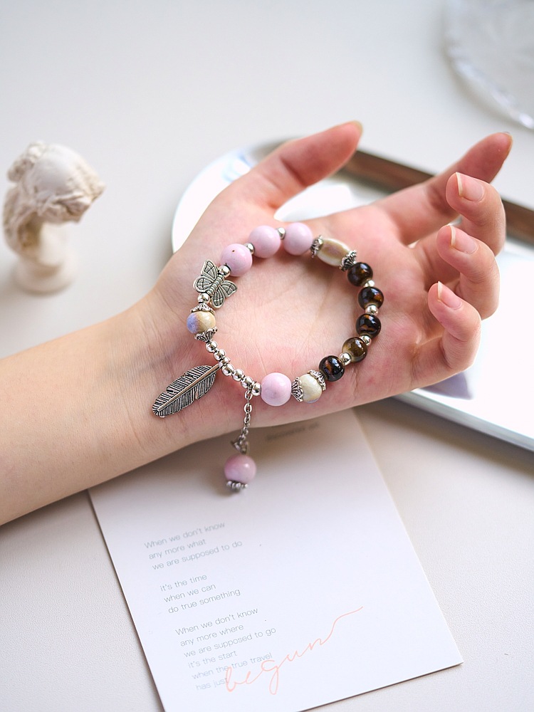 Jingdezhen ceramic bracelet, new Chinese-style jewelry source supply, 10 yuan for 3 bracelets, versatile for women, with a sense of luxury pic 4