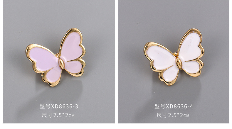 韩版滴油小蝴蝶服装胸针 时尚昆虫胸花 简约气质动物别针配饰品详情5