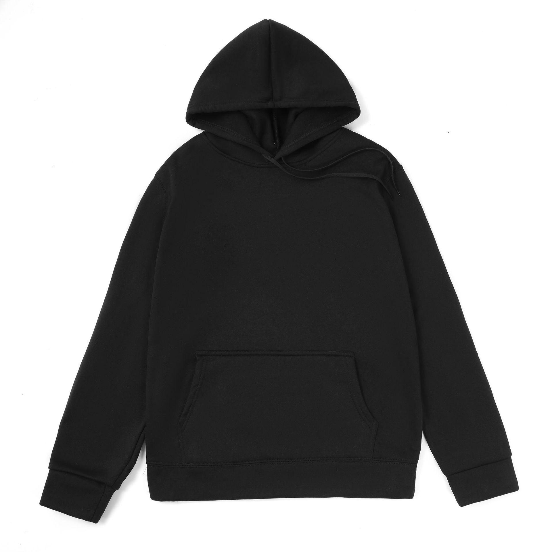Comercio exterior nuevo estilo hombre casual deporte fitness sudadera más peluche más grueso tendencia de moda tamaño grande suelto sudadera con capucha pic 5