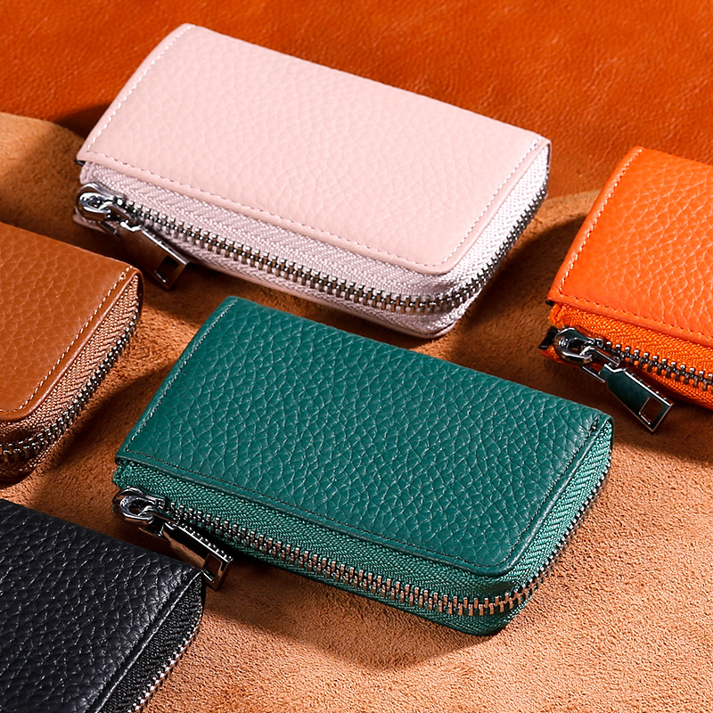 2023新款真皮零钱包女士硬币袋零錢包头层牛皮小钱包可放卡片钥匙详情4