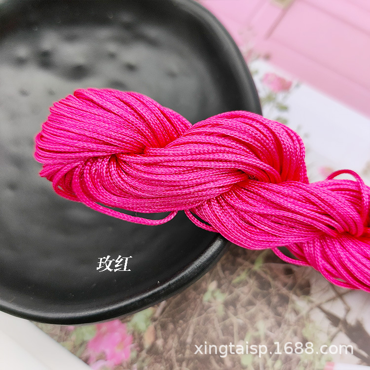 diy jewelry thread AB, Taiwan jade thread, colorful jewelry, nylon thread, jade bracelet, braided rope, 1mm jade thread wholesale pic 37