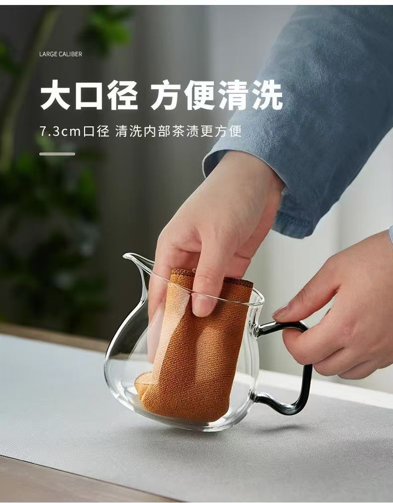 高硼硅玻璃绿茶壶家用泡茶壶日式花茶泡茶茶具耐高温加厚雨润壶详情1