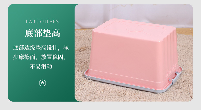 Factory wholesale plastic storage boxes, home storage boxes, storage boxes, hand-held thickened organizing boxes, and can be printed with logos pic 14