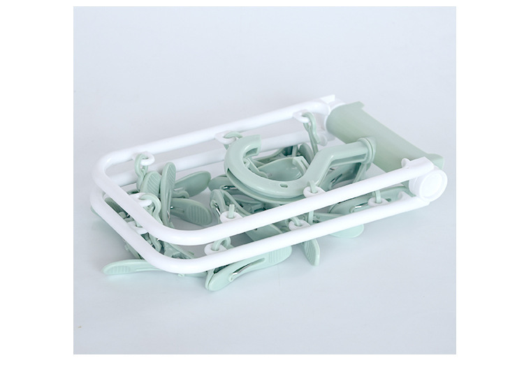 Multi-functional folding 12-clip clothes drying rack, underwear rack, sock rack, sock drying rack wholesale pic 16