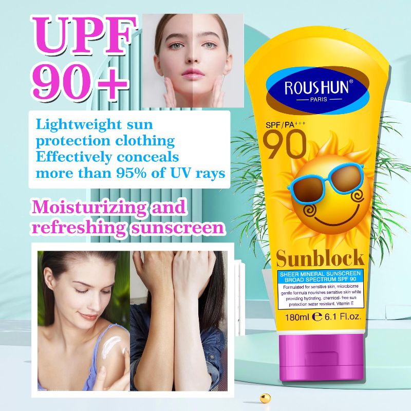 ROUSHUN 柔顺 SPF 90 防晒霜 sunscreen详情6