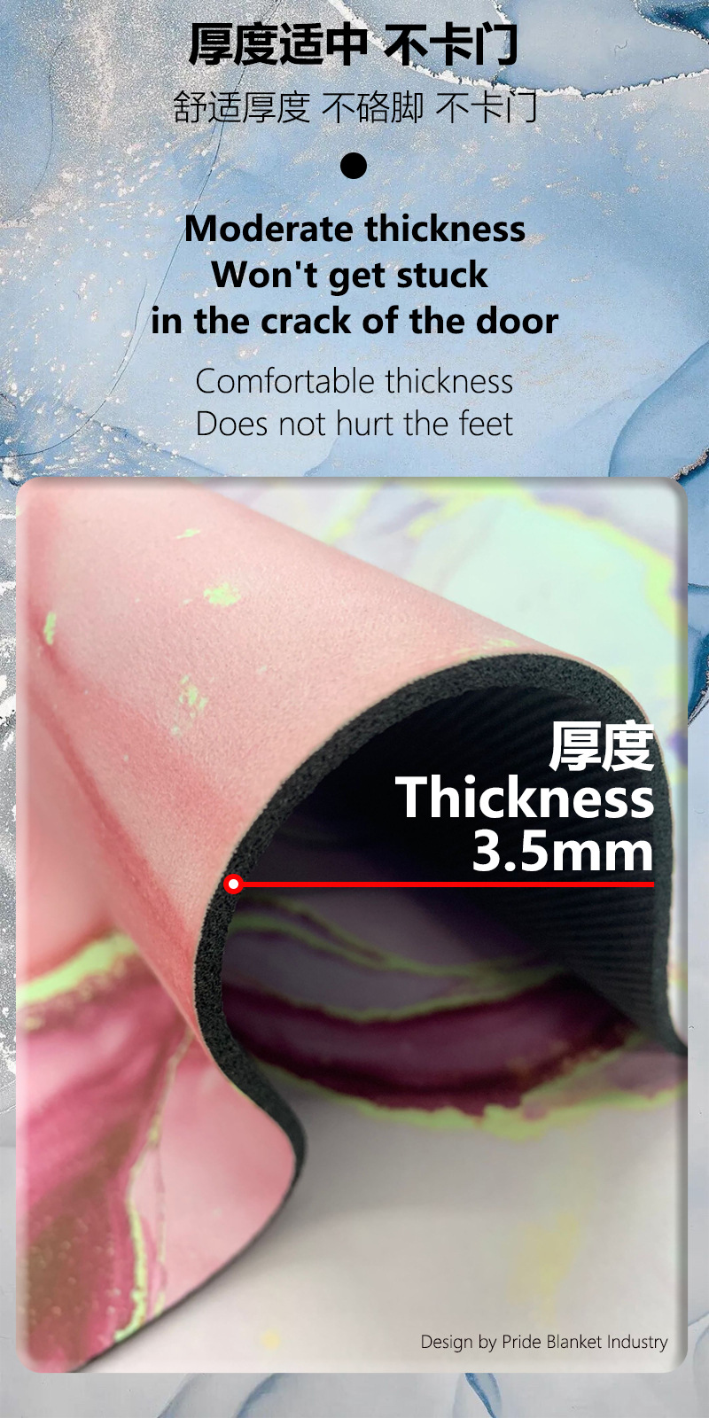 Soft diatom mud mat, water-absorbing and quick-drying mat, bathroom door mat, bathroom toilet, diatomite anti-slip bathroom foot mat pic 5