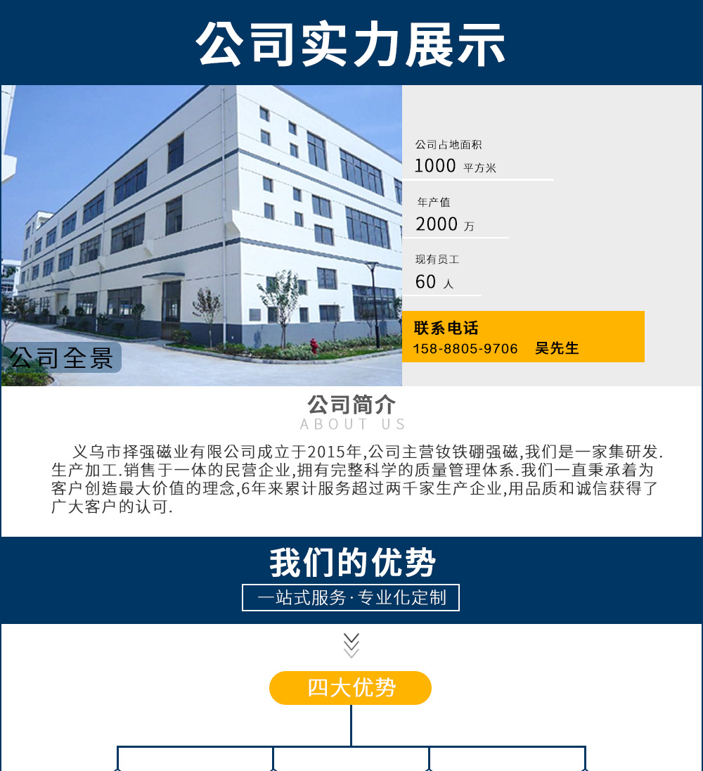 现货强力打捞磁铁 钕铁硼吸盘 吊环磁钢 吸铁石 锅磁 圆形磁铁详情1