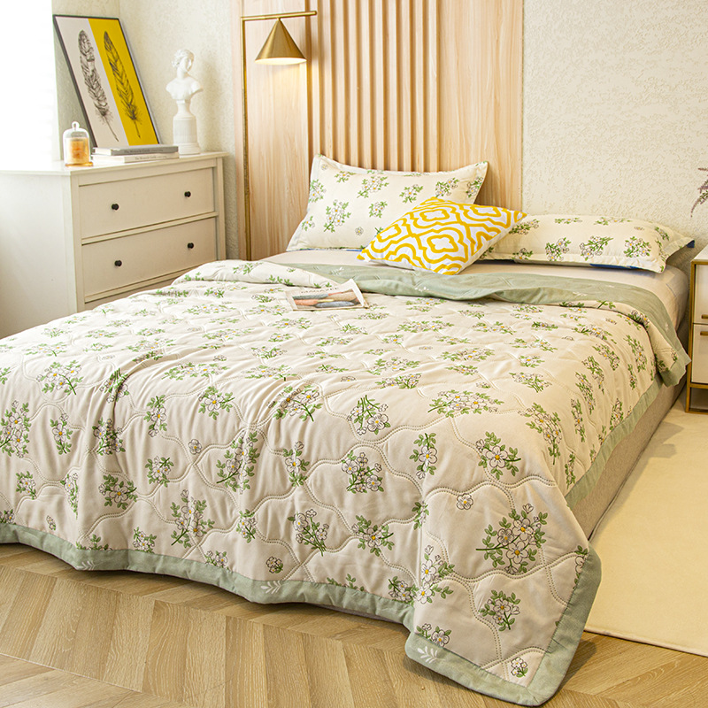 夏季水洗棉夏凉被床上用品水洗空调夏被单双人被芯学生宿舍薄被子详情22