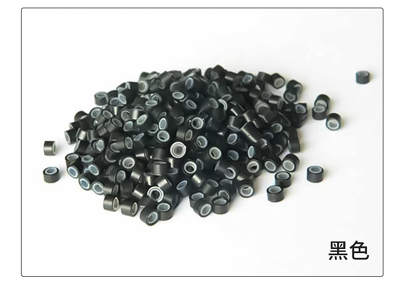 Factory wholesale aluminum silicone hair extension rings, wig extension buckles, false hair bands, silicone buckles, 500 pieces per bottle pic 15