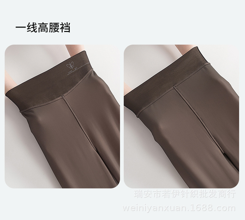 桃羽新款秋冬加绒黑丝自然裸感丝袜假透肉打底袜水光袜黑透肤201详情9