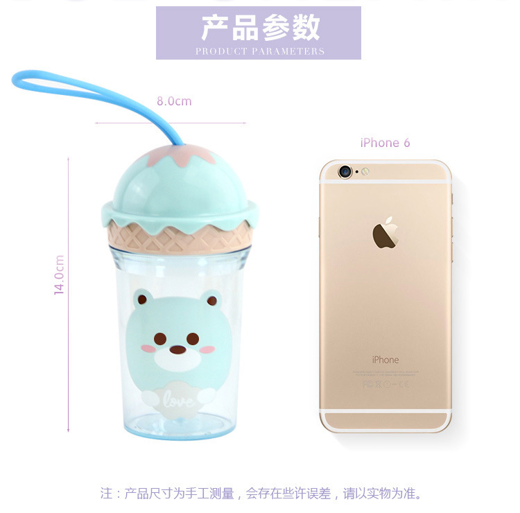 N3324 迷你冰淇淋杯 塑料水杯 奶茶杯 甜品杯 义乌10元店批发详情8