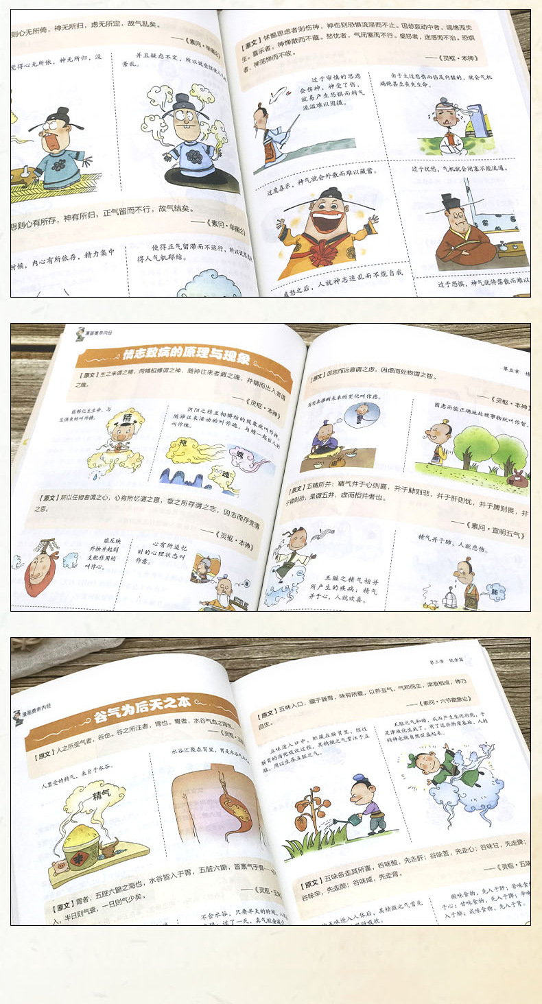 【正版】漫画黄帝内经中医养生本源之书全景解读中医经典漫画书籍详情18