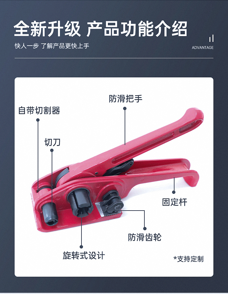 商用手工塑钢打包机 打包钳 小型pet/pp塑钢带包装机 手动打包机详情9