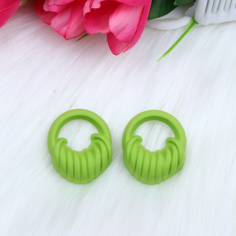 新款糖果色包包形立体喷漆耳钉耳环简约时尚个性精美耳坠耳环女详情7