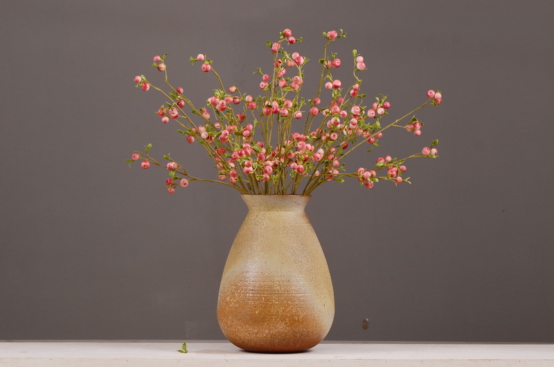 Factory direct sales of simulated small apple branches with leaves for home entrance and hotel soft decoration, as well as simulated fruit branches of the money fruit pic 24