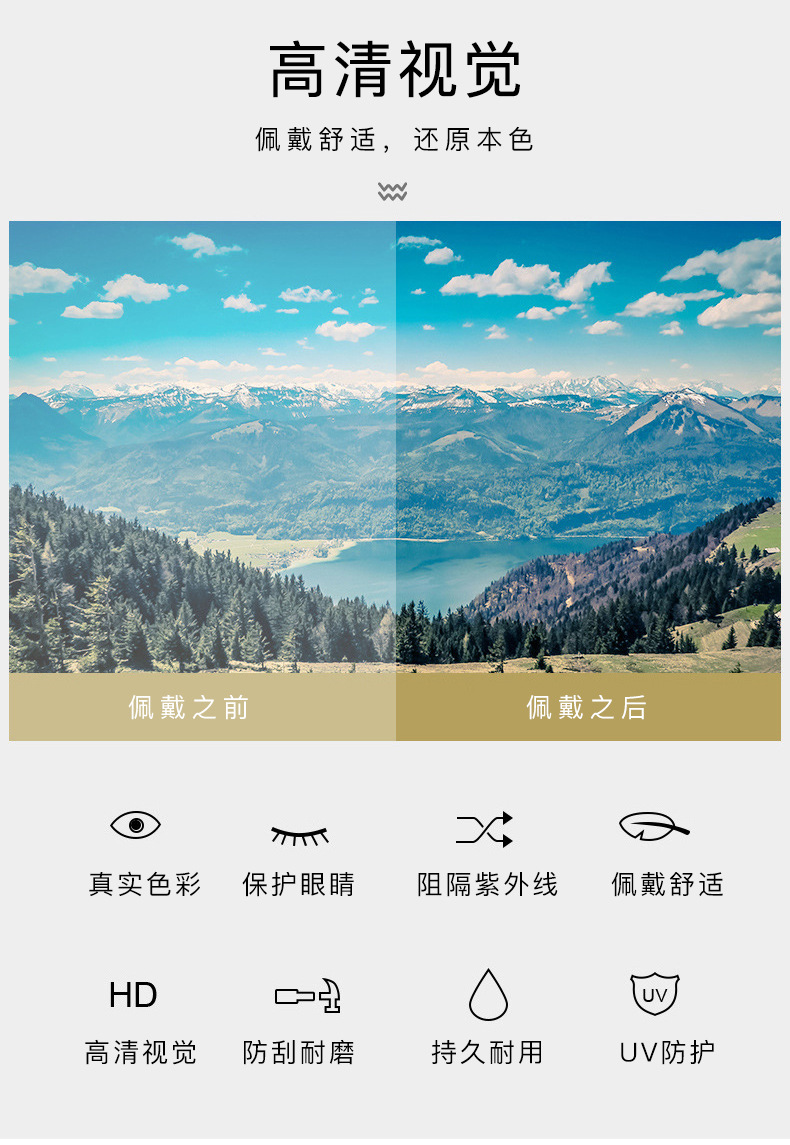 厂家直供网红潮流爆款D字太阳镜女街拍出行遮阳多色墨镜太阳眼镜详情4