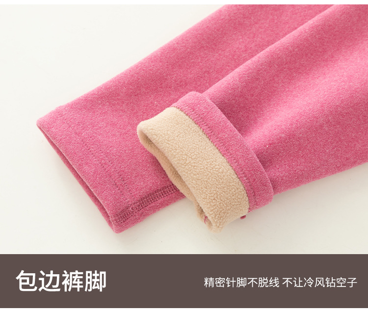 Rodilleras de grafeno para mujeres con fleece engrosado cintura alta tamaño grande pantalones de camel noreste de mediana edad y edad pantalones calientes interior pic 14