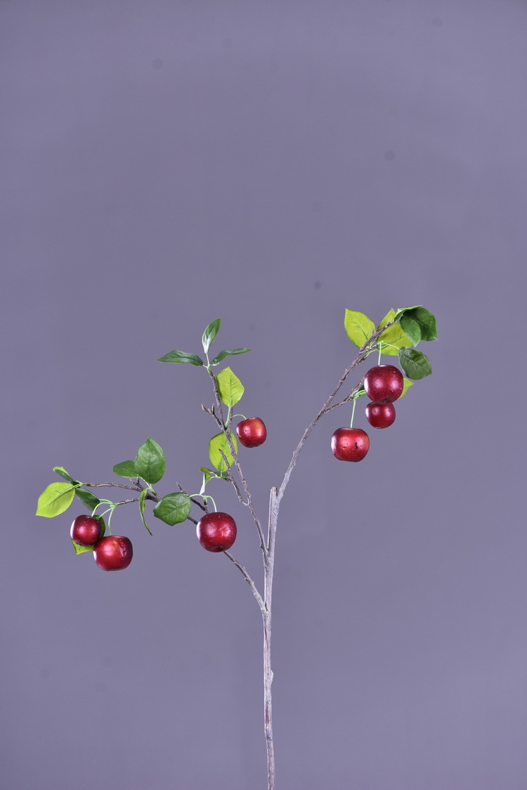 Wholesale of artificial apple branches, multi-leaf home decoration fruit branches, new Chinese-style New Year decoration berries from the manufacturer pic 51